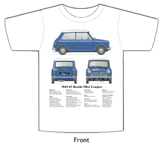 Austin Mini Cooper 1964-67 T-shirt Front